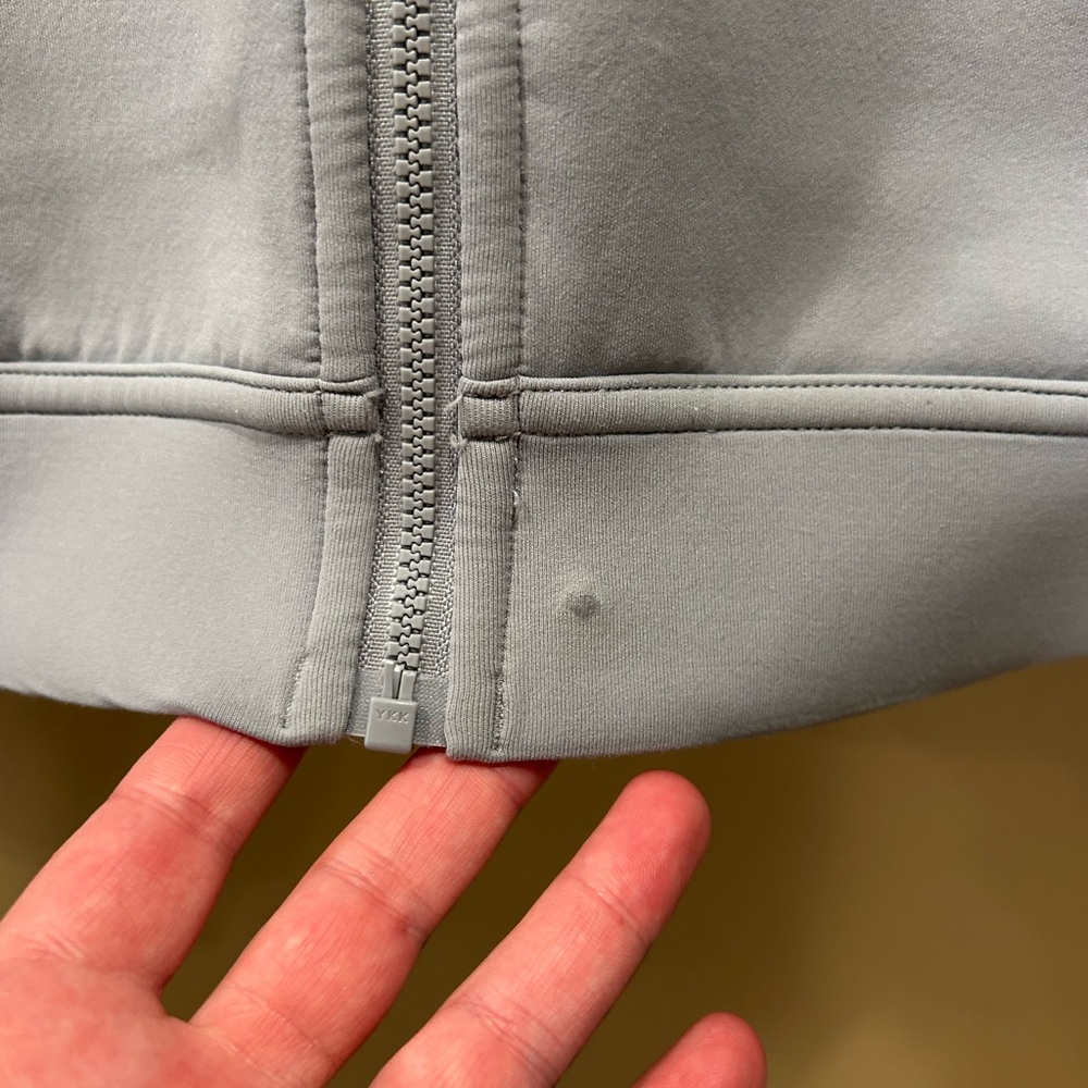 LULULEMON ROGUE RENEGADE ZIP HOODIE RHINO GRAY SZ 10 - Picture 10 of 10